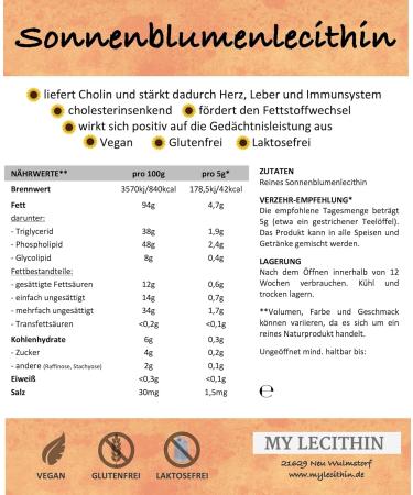Sunflower Lecithin Liquid - Allergen-Free & GMO-Free (275ml 550ml) | Premium Quality E-Commerce - Buy Online on GoSupps.com