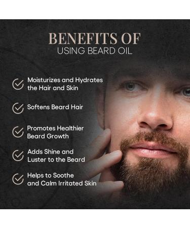 Naked Armor Argan Beard Oil - Organic 2 fl oz Men's Beard Oil for Smoother Softer Beards | All-Natural with Coconut Avocado & Babassu Oils | Made in USA - Perfect Gift for Men - Buy Online on GoSupps.com