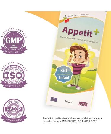 APPETIT+ Booster - Stimulates Appetite & Weight Gain | Fenugreek & B Vitamin Complex | Pleasant Cherry Taste | 100ml | Gluten Free - Buy Online on GoSupps.com