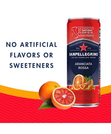Sanpellegrino Aranciata Rossa Sparkling Drink 11.15 Fl Oz (Pack of 6) - Buy Online on GoSupps.com