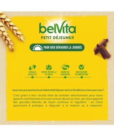 LU BELVITA - 10 Bo tes de 5 Sachets de Biscuits Belvita Moelleux Chocolat et 5 C r ales Compl tes - Biscuits Petit D jeuner Gourmands et Pratiques Emporter - Lot de 10x250g Moelleux Chocolat Grand format - Buy Online on GoSupps.com