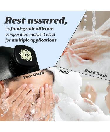 DANABE Porcelain-Skin Facial Polishing Brush - Non-Slip Silicone Scrubber | Korean Beauty Face & Body Exfoliator | Portable Black Facial Cleansing Brush - Buy Online on GoSupps.com