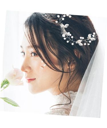 FRCOLOR Hair Comb Accessory European and American rhinestone hair wig wedding hair crystal bridal headpieces rhinestones plastic hairpin hair twist flower bridal hair Wig Wedding Headpiece - Buy Online on GoSupps.com