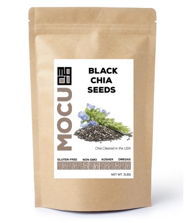 Get Chia Brand BLACK Chia Seeds with 6 TOTAL POUNDS in TWO x 3 Pound Bags