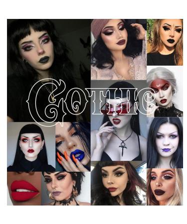 4Pcs Matte Liquid Lipstick Set - Dark Red Purple Blue Black | Long Lasting Waterproof Lip Stain Gift Set for Women - Buy Online on GoSupps.com