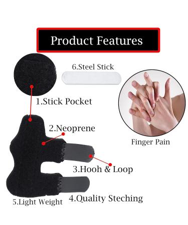 Buy Finger Splint Brace | Self-Adhesive Arthritis Stabilizer | Injury Support with Metal Support | Trigger Finger Splint (Single Piece) - Fast International Shipping - Buy Online on GoSupps.com