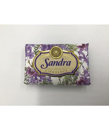 Sandra - Gift Soap Bar For Her Birthday Rose Scent Mum Grandmother Cleanser Lather Present Girl