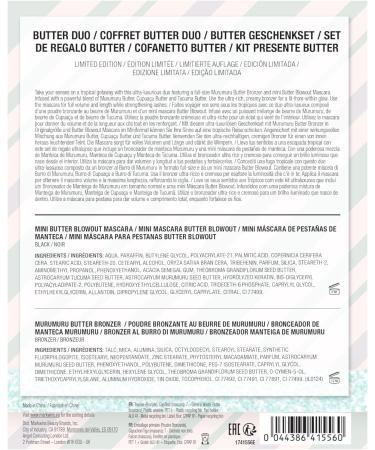 Physicians Formula Butter Duo Set Makeup Set with Bronzing Powder and Black Volume and Length Mascara Formulas Enriched with Amazonian Butters for Radiant and Silky Skin - Buy Online on GoSupps.com