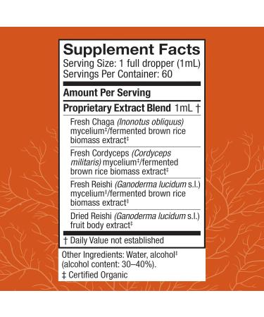 Host Defense Breathe* Extract - Immune & Respiratory Support Mushroom Liquid Supplement - Herbal Lung Health Supplement with Chaga Reishi & Cordyceps - 2 fl oz (60 Servings)* 2.0 Ounce (Pack of 1) - Buy Online on GoSupps.com