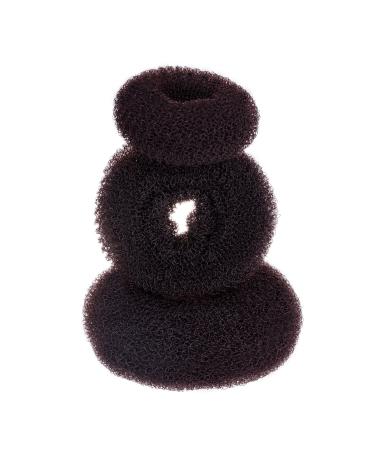 3 Pieces Bun Maker Set - Large Medium & Small Hair Knot Rings for Chignon - Brown Hair Accessories for Effortless Updos - Buy Online on GoSupps.com