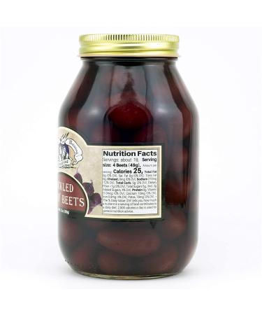 Amish Wedding Pickled Baby Beets 32oz - Handcrafted Deliciousness - Buy Online on GoSupps.com
