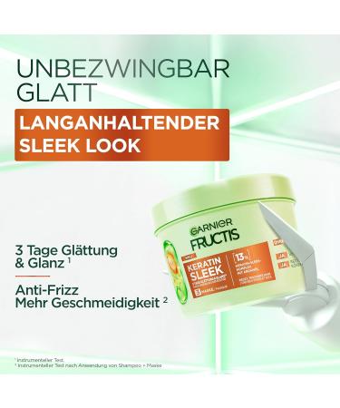  Garnier Garnier Fructis Keratin Sleek Hair Care Kit for dry and frizzy hair with 200ml shampoo and 20ml conditioner - Buy Online on GoSupps.com