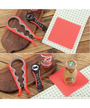 Otstar Glass & Bottle Opener for Weak Hands | Arthritis Aid | Easy Open Lids for Seniors | Red & Black - Buy Online on GoSupps.com