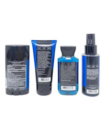 Bath & Body Works Men's Collection Ocean Gift Set - Body Cream - 3-in-1 Hair Face & Body Wash - Cologne Mist and Antiperspirant Deodorant - Travel Size - with a Natural Oats Sample Soap - Buy Online on GoSupps.com