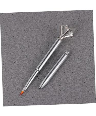 minkissy 1 Manicure Nail Paint Brush Tips Salon Nail Dotting Brush Tips Nail Paint Replacement Tips Nail Liner Tips Nail Detail Brush Pen Nail Polish Drawing Pen Make up Big Diamond 14.5X2X1cm Silver - Buy Online on GoSupps.com