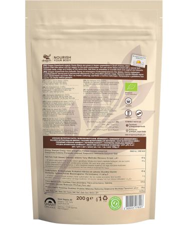 Dragon Superfoods Organic Cocoa Beans - Organic Whole Raw - 200g - Buy Online on GoSupps.com