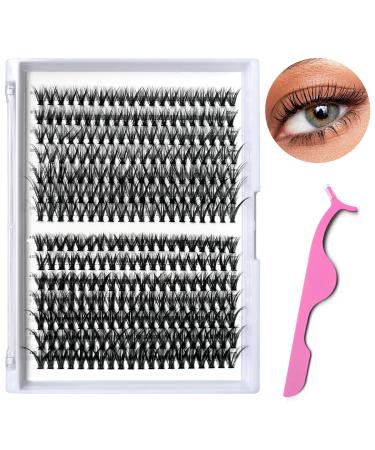280PCS D Curl Eyelash Extension Kit - Natural Reusable Lash Clusters 9-15MM Mix for DIY at Home | 30D & 40D Options - Buy Online on GoSupps.com
