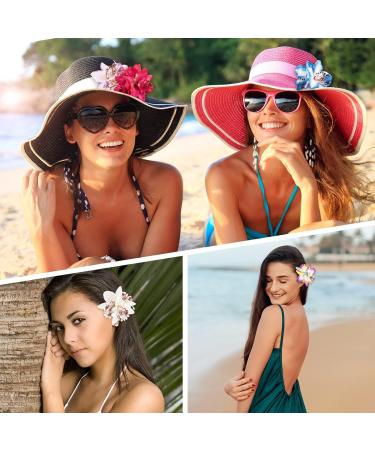 Bofunx 6-Piece Hawaii Flower Hair Clips | Elegant Hair Accessories for Weddings & Beach Summer Style - Buy Online on GoSupps.com