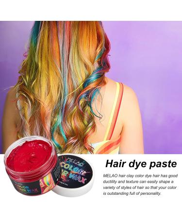 Colored Hair Wax Natural Styling Wax - 4.23 oz Instant Natural Defining Hair Coloring Wax Mud Harmless Non-Permanent Hair Color Wax - Buy Online on GoSupps.com
