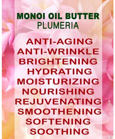 Botanical Beauty MONOI OIL BUTTER PLUMERIA Frangipani Pure Natural Virgin Unrefined RAW for FACE SKIN BODY HAIR NAILS (4 Fl Oz) 4 Fl Oz (Pack of 1) - Buy Online on GoSupps.com