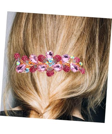 Beaupretty Metal Hair Clip rhinestone clip metal clips for women barrettes for women thin spring clip styling clip Miss fancy rhinestones Spring Hair Clips - Buy Online on GoSupps.com