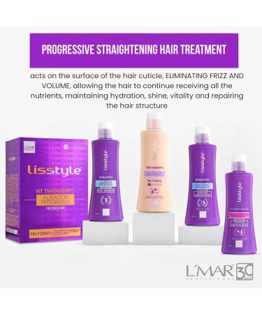 L Mar Lisstyle Progressive Straightening Treatment Blowout Kit - No Formol Carbocysteine No Smell No Itching | Permanent Straightening 250 ml - Buy Online on GoSupps.com