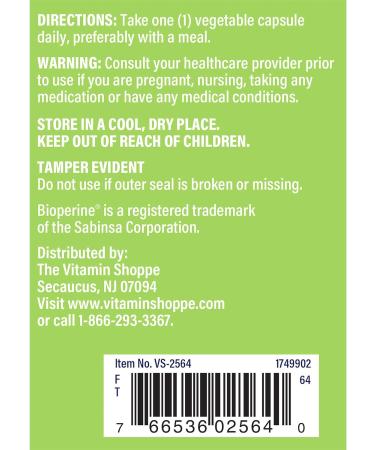 Vitamin Shoppe Triple Strength Turmeric with Curcumin 900mg - Joint Mobility & Antioxidant Support - 120 Capsules with Bioperine - Unflavored - Buy Online on GoSupps.com