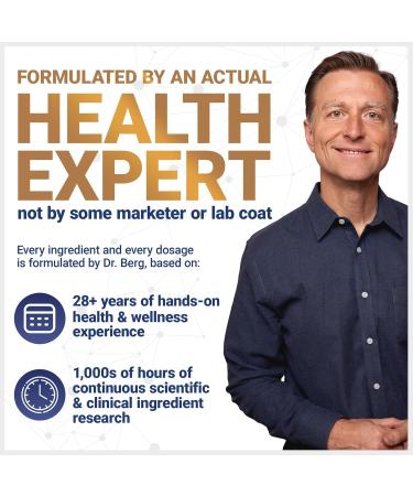 Dr. Berg Maximum Strength 2-in-1 Vitamin D3 K2 5000 IU | Naturally Derived D3 | 4X Lab-Tested & Verified | High Absorption Formula | K2 D3 Vitamin Supplement - 60 Capsules 60 Count (Pack of 1) - Buy Online on GoSupps.com