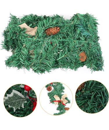 HOMSFOU Christmas Cane Xmas Tree Garland Decor Christmas Red Berry Garland Artificial Christmas Garland Christmas Hanging Rattan Garland Holiday Berry Wreath Pvc Ornament Wedding White - Buy Online on GoSupps.com