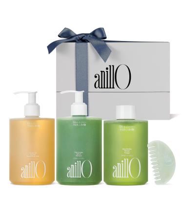 Lime Sunday Bath Gift Set Shampoo + Hair Vinegar + Body Wash + Jade Guasha Comb Gift Set for Women & Men Vegan Shower Set Bath Body Full Sized Kit Hair & Body Care Set