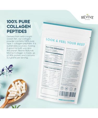 Marine Collagen Capsules 2400mg - with Hyaluronic Acid & Vitamin C - 90 Capsules - Premium Complex for Skin Joints & Hair for Women & Men Resealable and Recyclable Pouch by Alpha01 1 count (Pack of 90) - Buy Online on GoSupps.com