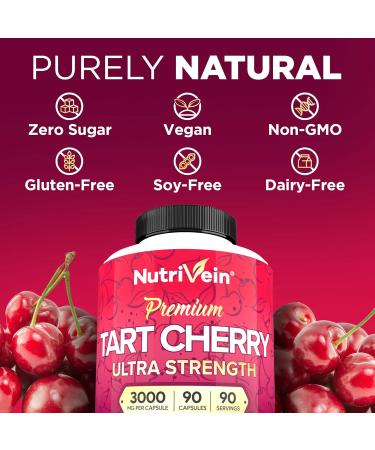 Nutrivein Premium Ashwagandha Capsules & Tart Cherry Capsules Bundle: High-Absorption Tart Cherry Extract and Ashwagandha Supplements for Recovery, Balance, and Vitality - Buy Online on GoSupps.com