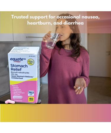 FUSION SHOP STORE Smart choices meaningful life! Bismuth Subsalicylate- Stomach Relief chewable Caplets 262mg 40ct (Pack of 1) - Buy Online on GoSupps.com