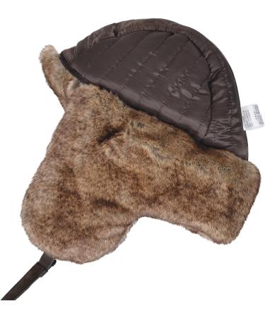 Janey&Rubbins Russian Ushanka Cossack Trooper Hat - Cold Weather Winter Gear Trapper Hunter Headwear - Pilot Aviator Bomber Cap - Large Leather Black - Buy Online on GoSupps.com