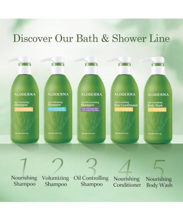 Aloderma Aloe Shower Set - Nourishing Body Wash Nourishing Shampoo Hydrating Facial Cleanser - Hydrating Moisturizing - Buy Online on GoSupps.com