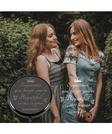 Compact Makeup Mirror - Perfect Valentine's Day Gift for Her - Ideal Stocking Stuffer for Women, Teens, Moms, and Sisters - Buy Online on GoSupps.com