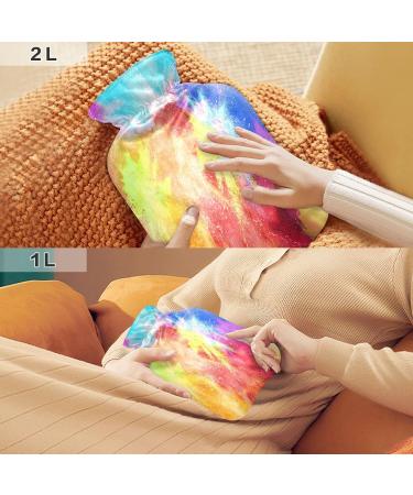 Dust Explode 1L Hot Water Bottle - Plush Cover Hand & Feet Warmer for Kids Men & Women - Ultimate Winter Comfort - Buy Online on GoSupps.com