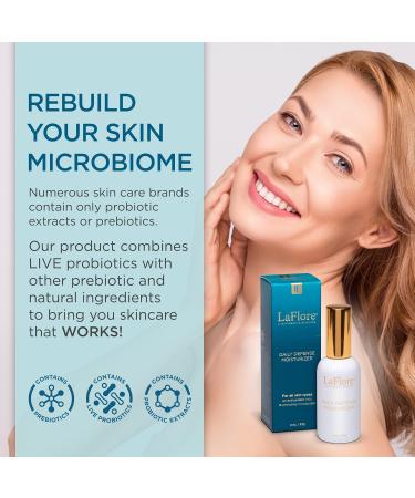 Daily Defense Moisturizer - Probiotic Face Cream for Hydration & Brightening | Antioxidant Vegan Cruelty-Free All Skin Types - Buy Online on GoSupps.com
