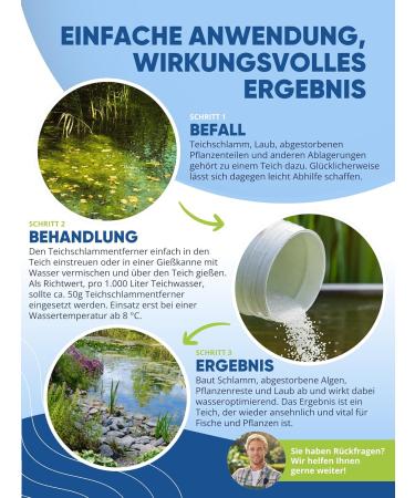 Agualve Pond Sludge Remover 1kg | Effectively Cleans Mud & Leaves | For 20 000 Liters | Made in Germany | Eco-Friendly Solution - Buy Online on GoSupps.com