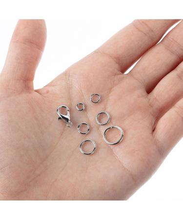 Mr. Pen Silver Open Jump Rings Set - 1014 pcs, 6 Sizes for Jewelry Making | Silver Jump Rings, Lobster Clasps & O Rings Set - Buy Online on GoSupps.com