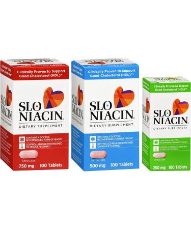 Slo-Niacin 500mg 100 Count Tablets by Mission Pharmacal - Pack of 1 - Buy Online on GoSupps.com