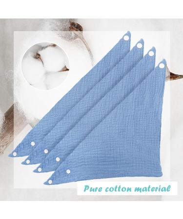 WD&CD 4-Piece Triangle Baby Dribble Bibs | Adjustable Buttons | Soft & Absorbent for Boys & Girls - Buy Online on GoSupps.com