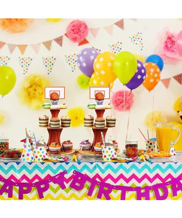 3-Tier Basketball Theme Party Cupcake Stand | Teenagers Sports Birthday Decorations - Buy Online on GoSupps.com