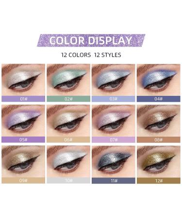 BestLand 12 Colors Liquid Glitter Eyeshadow Set C - Multi-dimensional Metallic Shimmer Smokey Eye Looks - Waterproof & Long Lasting - Quick-Drying Sparkling Eye Shadow Makeup Kit - Buy Online on GoSupps.com