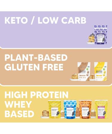Flourish Keto Pancake & Waffle Mix | Low Carb Gluten-Free High Protein No Added Sugar - Blueberry 10oz - Buy Online on GoSupps.com