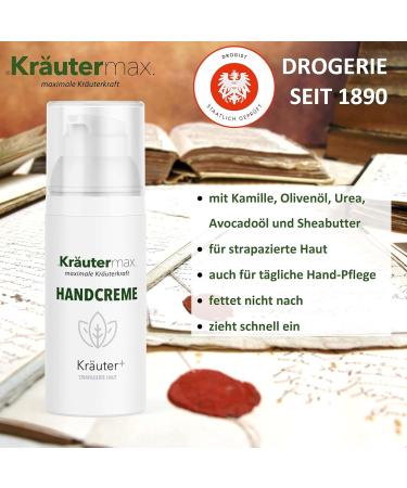Kr utermax Herbal Hand Cream with Chamomile Shea Butter & Urea - 50ml for Stressed Skin | Buy Internationally - Buy Online on GoSupps.com
