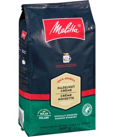 Melitta Hazelnut Cream Whole Bean Coffee Medium Roast Rainforest Alliance Certified Premium Arabica Beans 907g - Buy Online on GoSupps.com