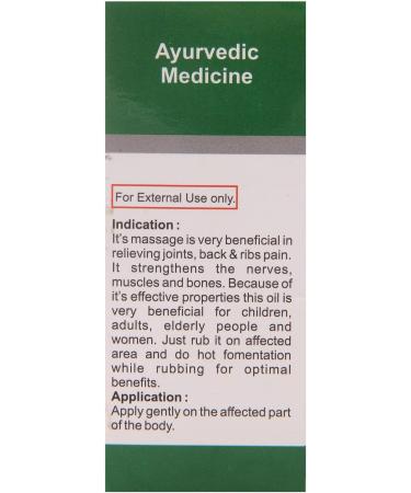 Dhanvantari Mahanarayan Tail 100 ML - Premium Ayurvedic Pain Relief Oil for Optimal Health | International Shipping Available - Buy Online on GoSupps.com