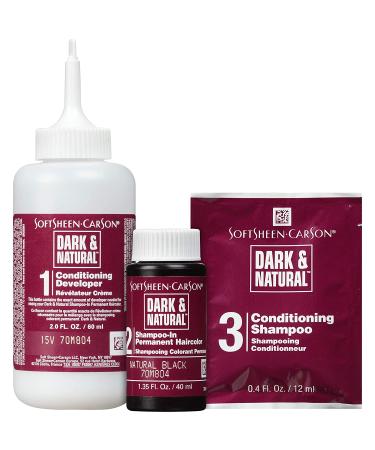 SoftSheen-Carson Dark & Natural Men's Hair Color - 5 Min Gray Coverage, Jet Black, Ammonia-Free - 1 Pack - Buy Online on GoSupps.com