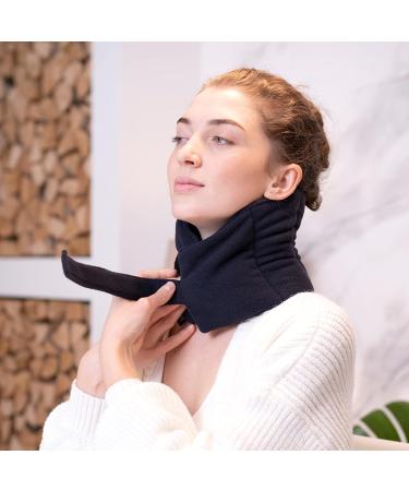 Zhu-Zhu Soothing Neck & Joint Wrap - Microwavable Unscented Wheat Bag Navy Fleece - Microwave Heat Pad Hot Pack - Heat Therapy Pain Relief - Buy Online on GoSupps.com